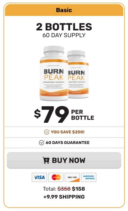 BurnPeak 2-Bottle Price